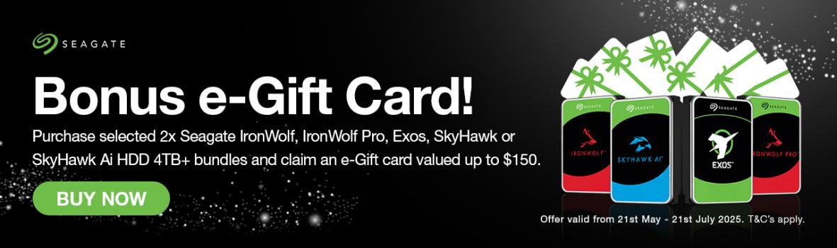 Get Bonus e-Gift Card Worth Up to $150 when You Purchase Selected Seagate HDD Bundles