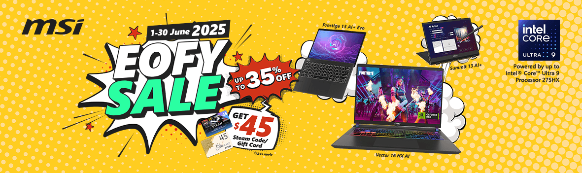 MSI Laptops EOFY Sale | Up to 35% Off