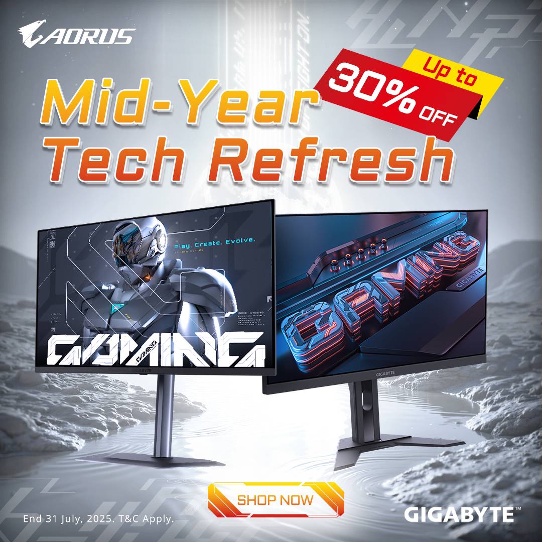 Mid-Year Tech Refresh | Up to 30% Off Gigabyte Monitors
