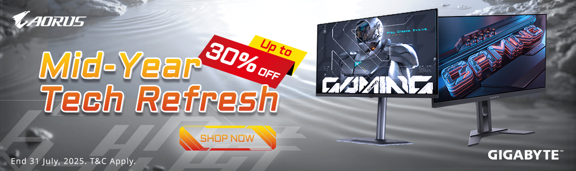 Mid-Year Tech Refresh | Up to 30% Off Gigabyte Monitors