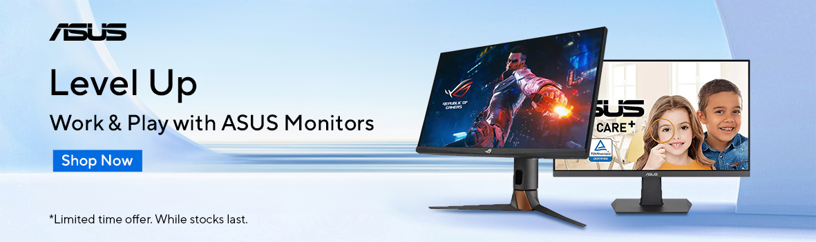 Level Up Your Work & Gaming with Asus Monitors