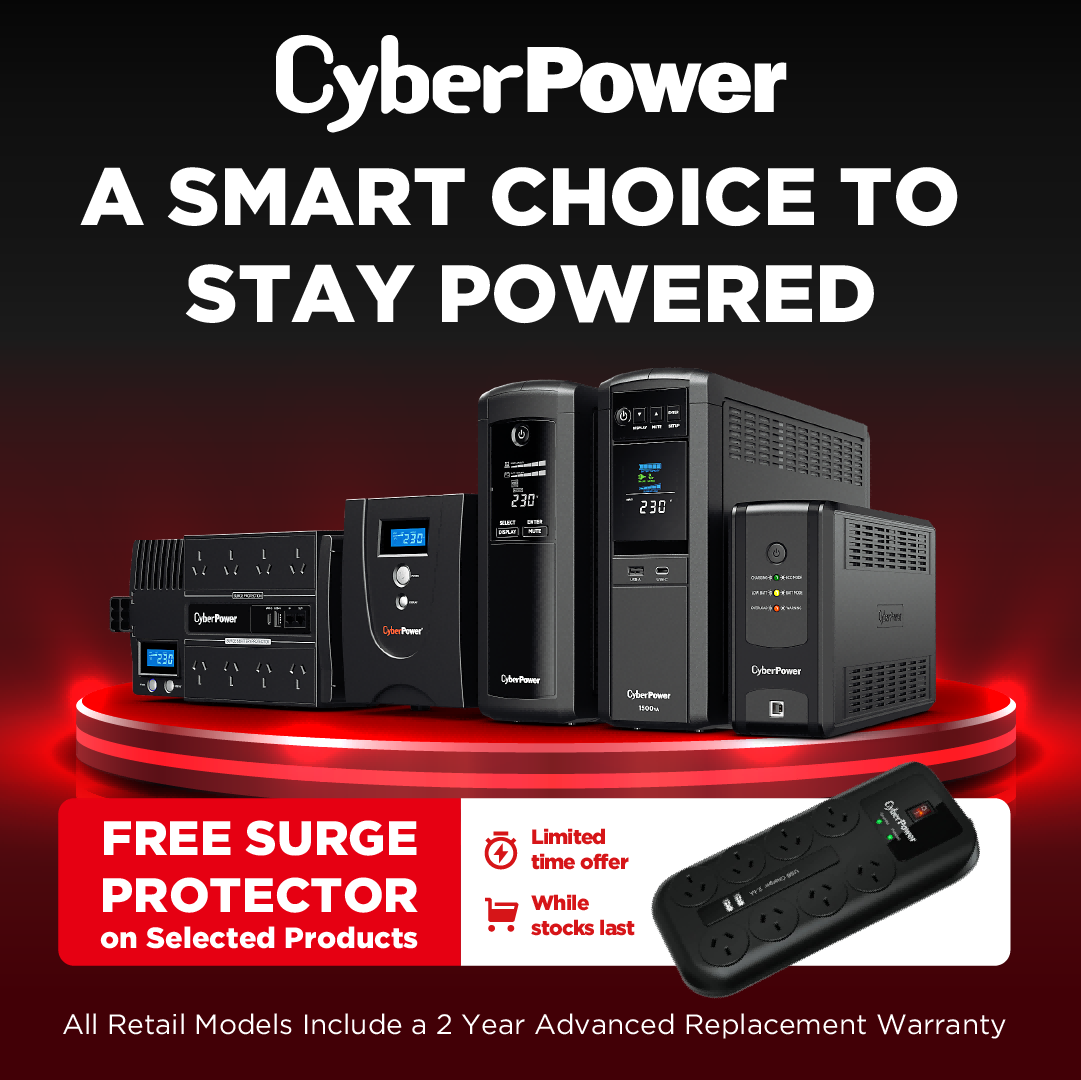 Get Free Surge Protector on Selected CyberPower Products