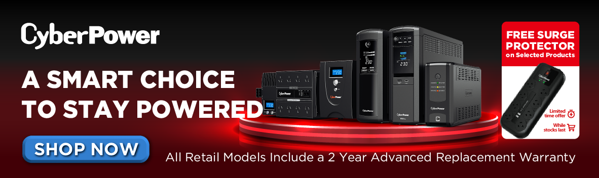 Get Free Surge Protector on Selected CyberPower Products