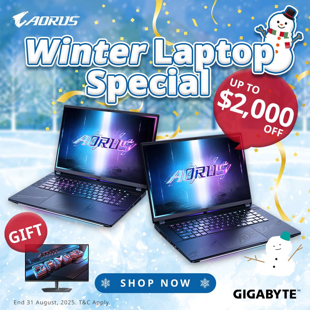 Winter Laptop Special: Score a MO27U2 Monitor with AORUS MASTER 18/16 Laptop!