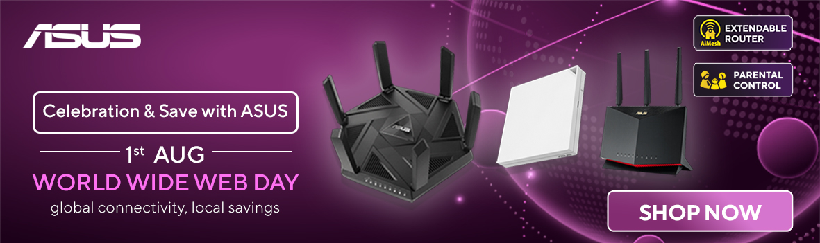 Asus Networking Devices Sale | Celebrated World Wide Web Day