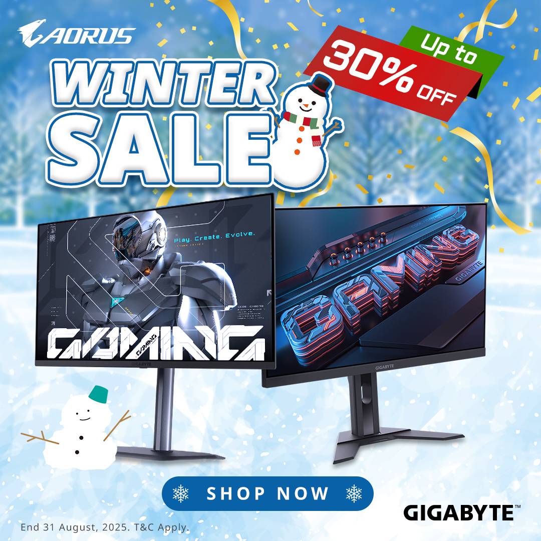 Gigabyte Monitor Winter Sale | Up to 30% Off