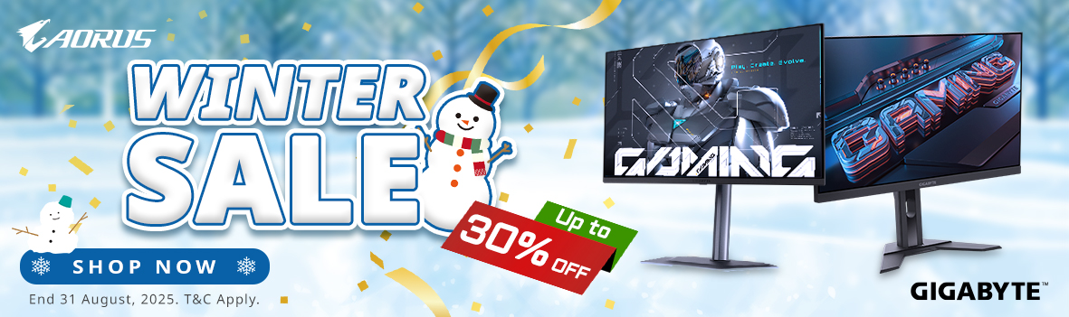 Gigabyte Monitor Winter Sale | Up to 30% Off