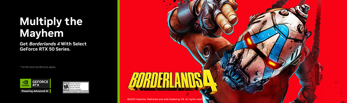 Get Borderlands 4 with Select GeForce RTX 50 Series