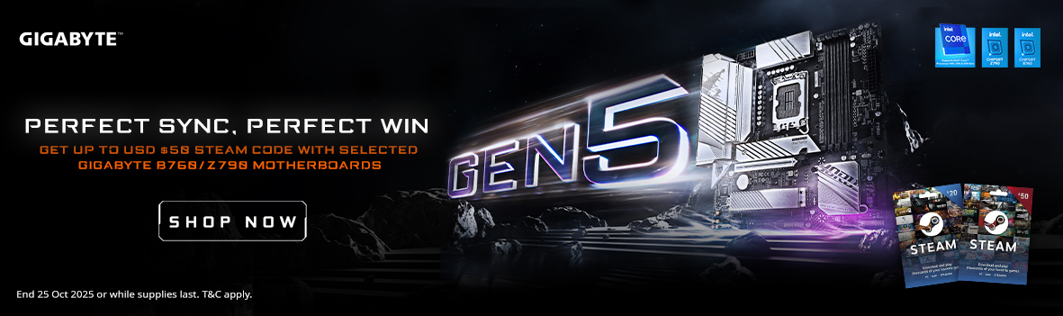 Perfect Sync. Perfect Win. Get up to USD $50 Steam Code with selected B760/Z790 Motherboards!