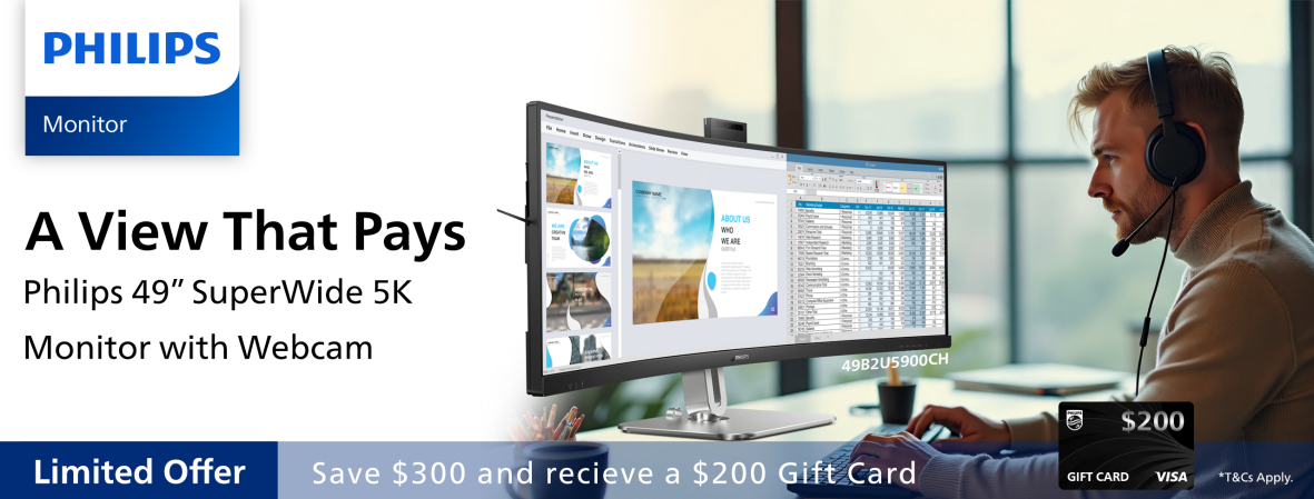Save $300 and Recieve a $200 Gift Card with Philips 49