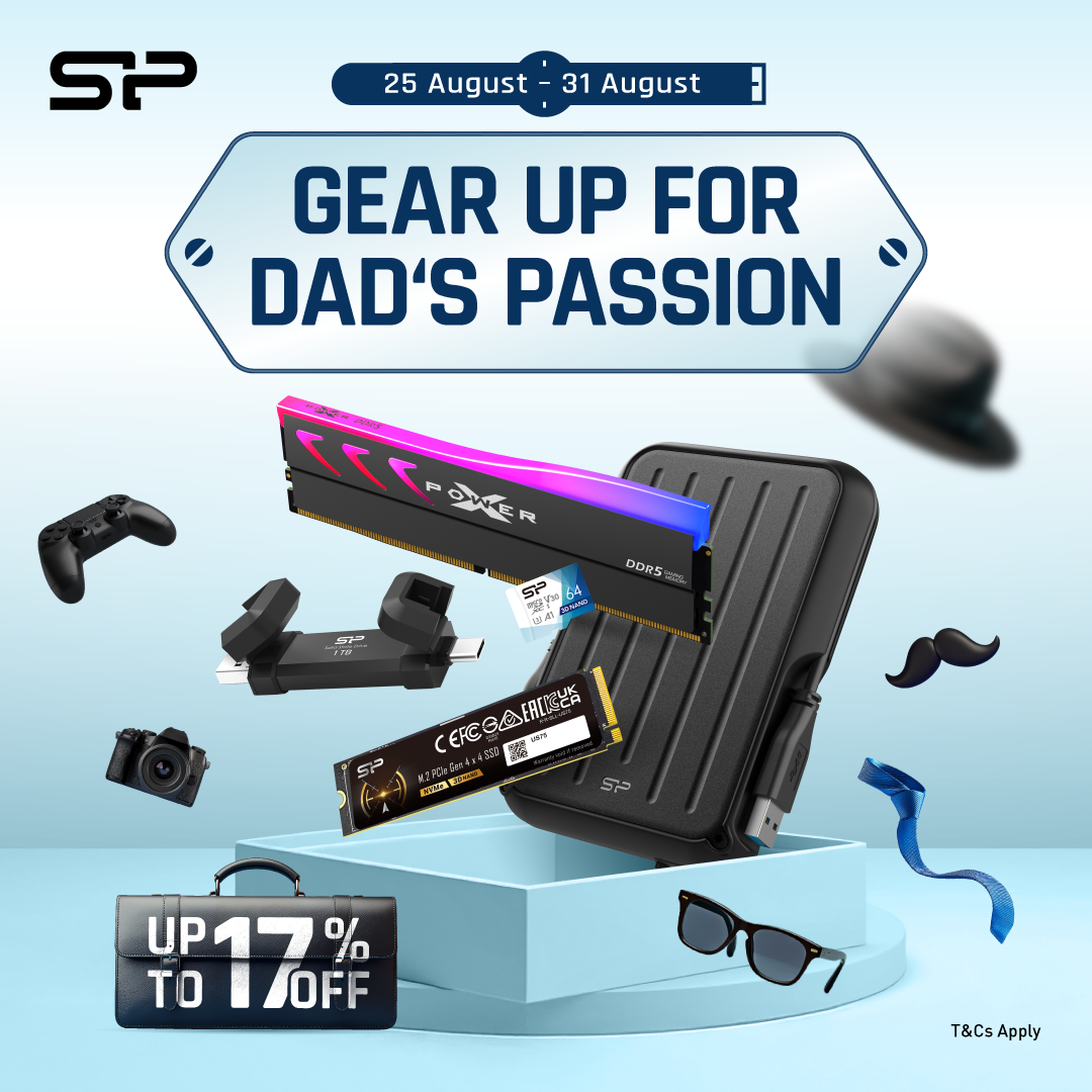 Silicon Power Father's Day Sale | Gear Up for Dad's Passion