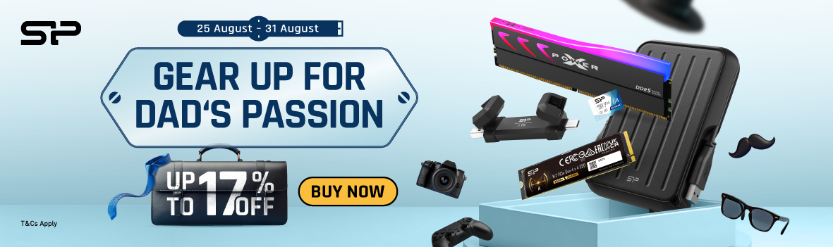 Silicon Power Father's Day Sale | Gear Up for Dad's Passion