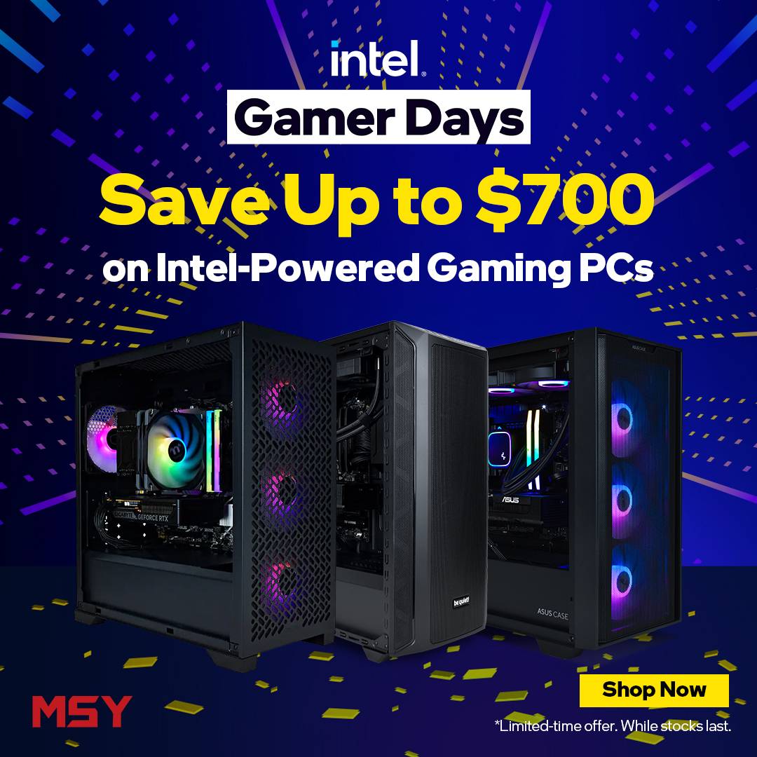Save Up to $700 on Intel-Powered Gaming PCs This Intel Gamer Days