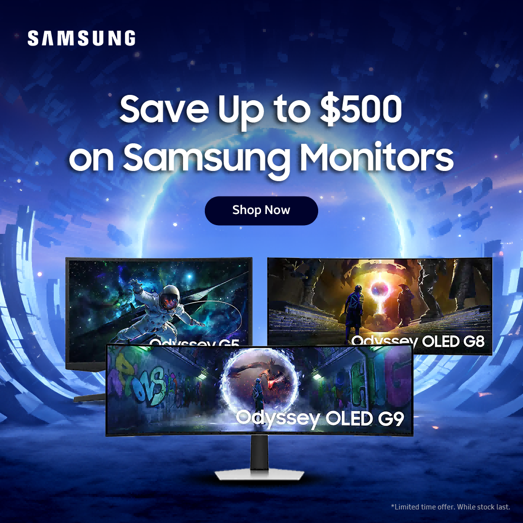 Up to $500 Off Samsung Monitors | Experience World-Class Immersion