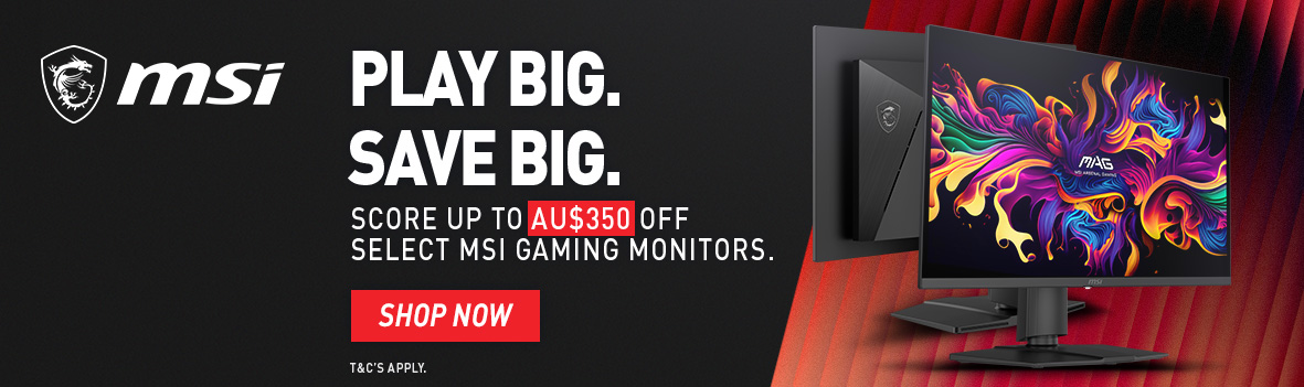 Play Big. Save Big – Up to $350 Off MSI Gaming Monitors