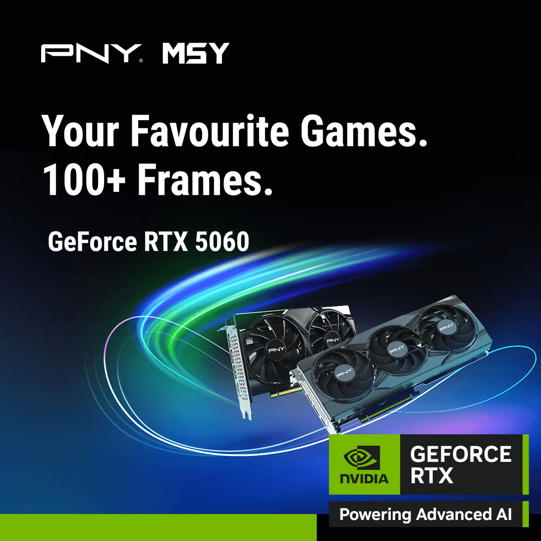 PNY GeForce RTX 5060 Graphics Cards — Play Your Favourite Games at 100+ FPS