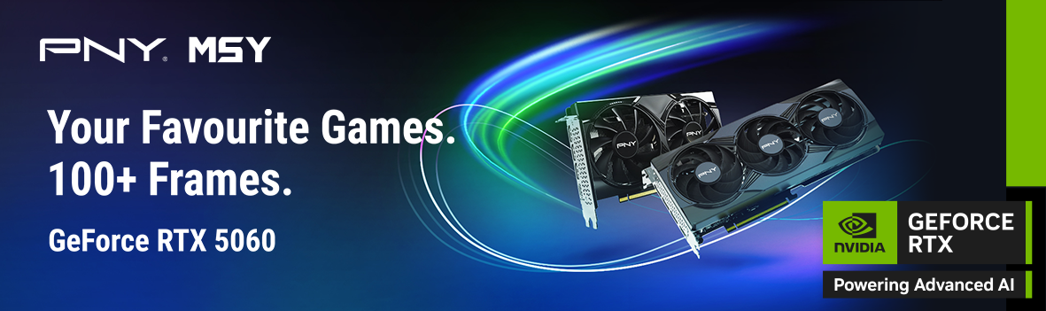 PNY GeForce RTX 5060 Graphics Cards — Play Your Favourite Games at 100+ FPS