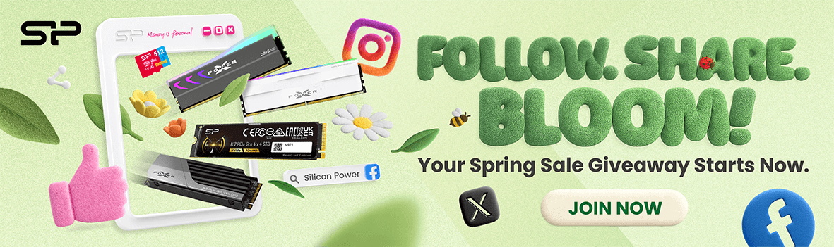 Silicon Power Spring Sale 2025 Giveaway – Follow, Share & Win SSD Prizes