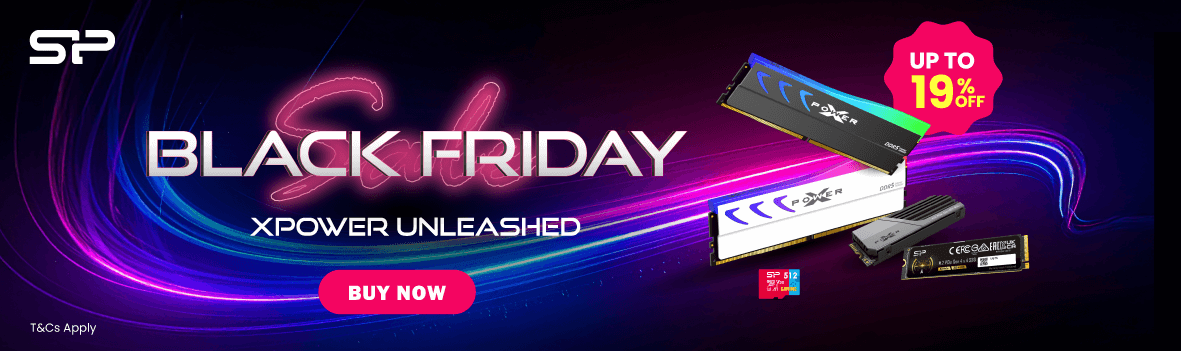 Silicon Power Black Friday Sale — Up to 19% Off Gaming SSDs & DDR5 RAM