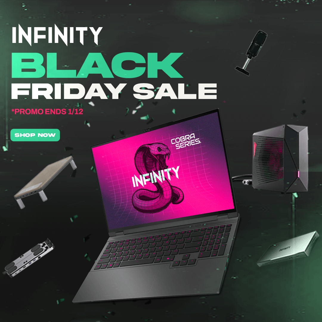 Infinity Black Friday Sale 2025 | Up to 30% Off Laptops & Laptop Accessories