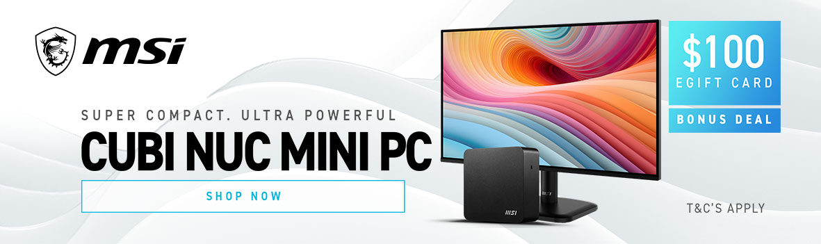 Super Compact. Ultra Powerful. | Score Up to a $100 eGift Card with Select MSI Business Products