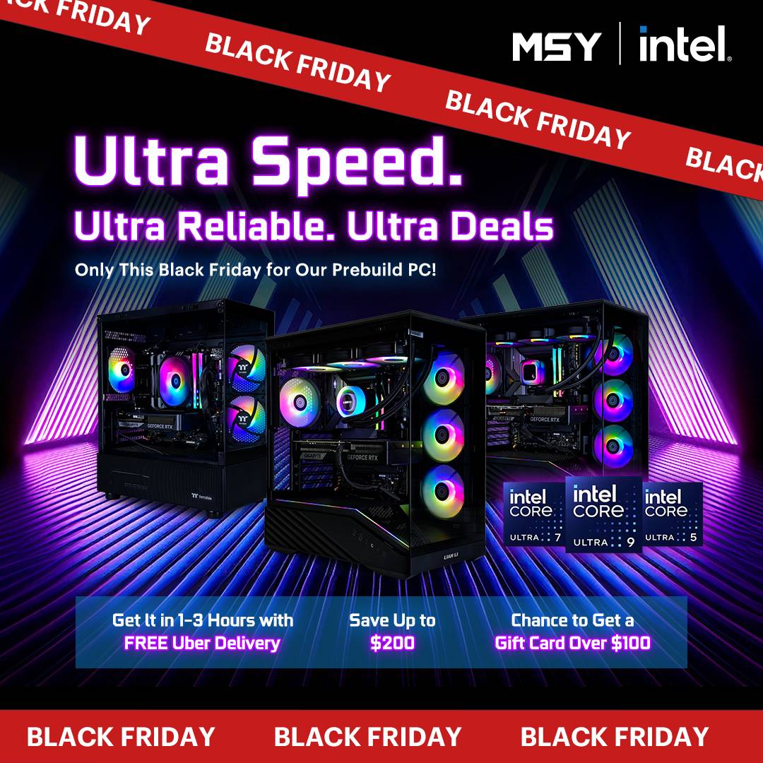 Ultra Speed. Ultra Reliable. Ultra Deals – Only This Black Friday for Our Prebuild PC! 
