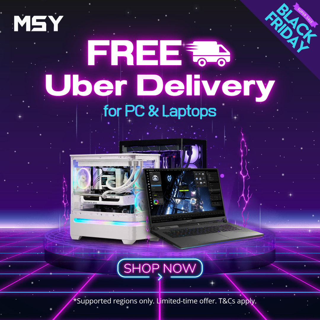Black Friday & Cyber Monday Offer 2025 - FREE Uber Local Delivery for PC & Laptops