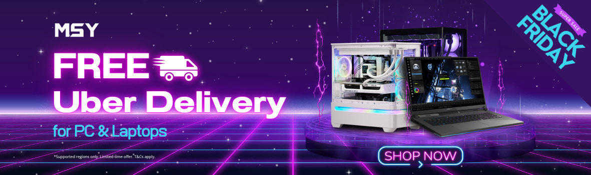 Black Friday & Cyber Monday Offer 2025 - FREE Uber Local Delivery for PC & Laptops