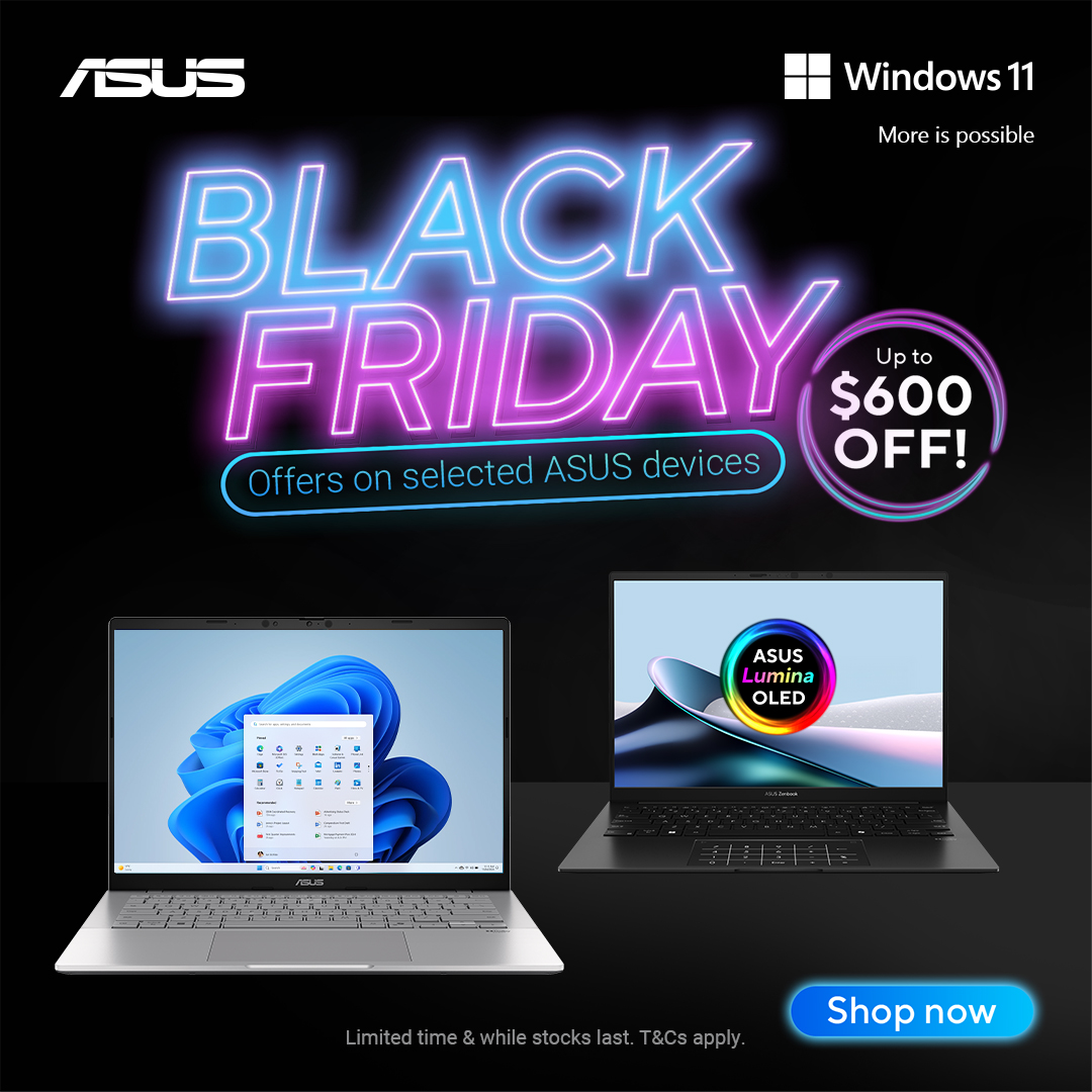 ASUS Lifestyle Notebook Black Friday 2025 — Up to 35% Off Premium OLED & AI Laptops