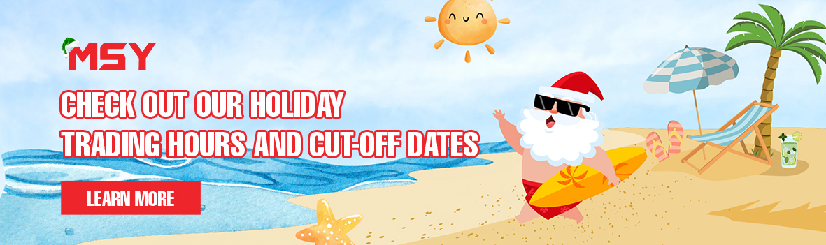 MSY Holiday Trading Hours & Order Cut-off Information (2025–2026)