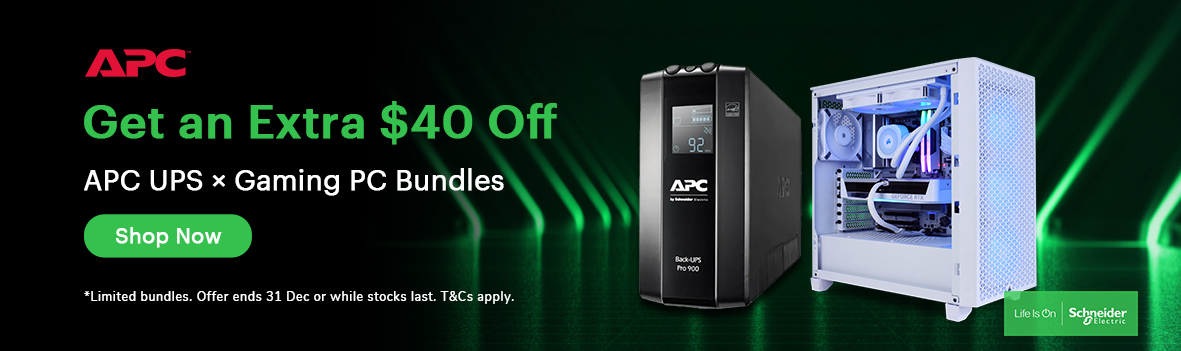 Get an Extra $40 Off APC UPS × Gaming PC Bundles