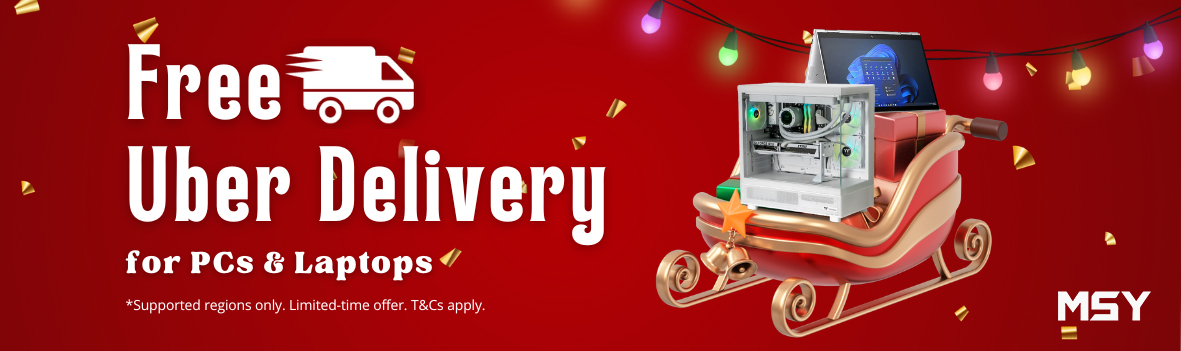 Christmas & New Year Offer 2025 - FREE Uber Local Delivery for PCs & Laptops