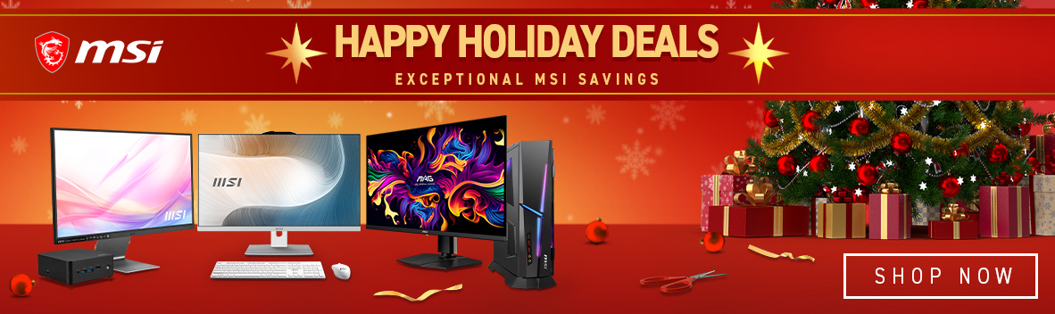 Save Up to 57% on Select MSI Gaming and Business Products This Holiday Season