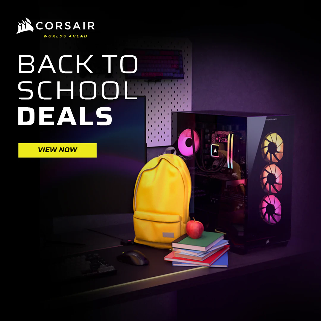 Corsair Back to School Sale 2026 | Premium RGB Cooling & Gaming Gear for PC Builders