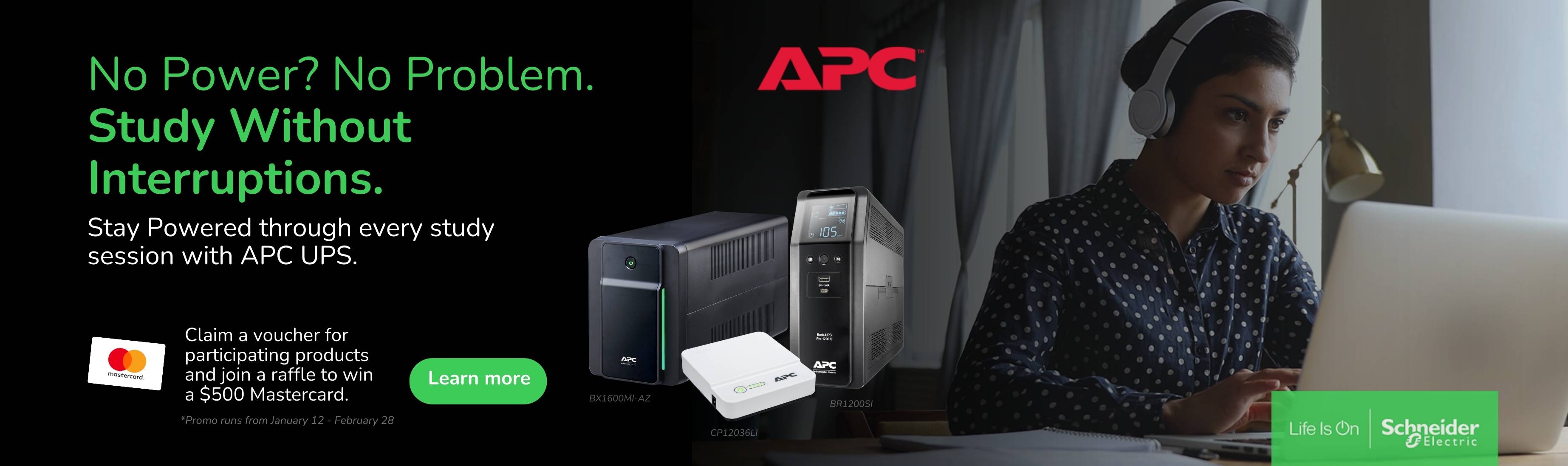 Claim a BONUS Voucher + and Join a raffle to Win a $500 Mastercard with Select APC Products