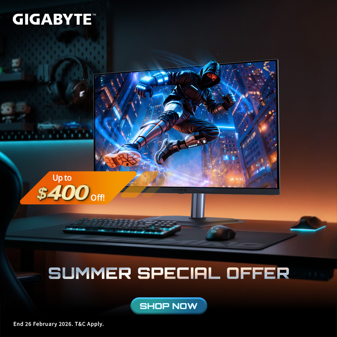 GIGABYTE Summer Special Offer – Save Up to $400 on Selected Monitors