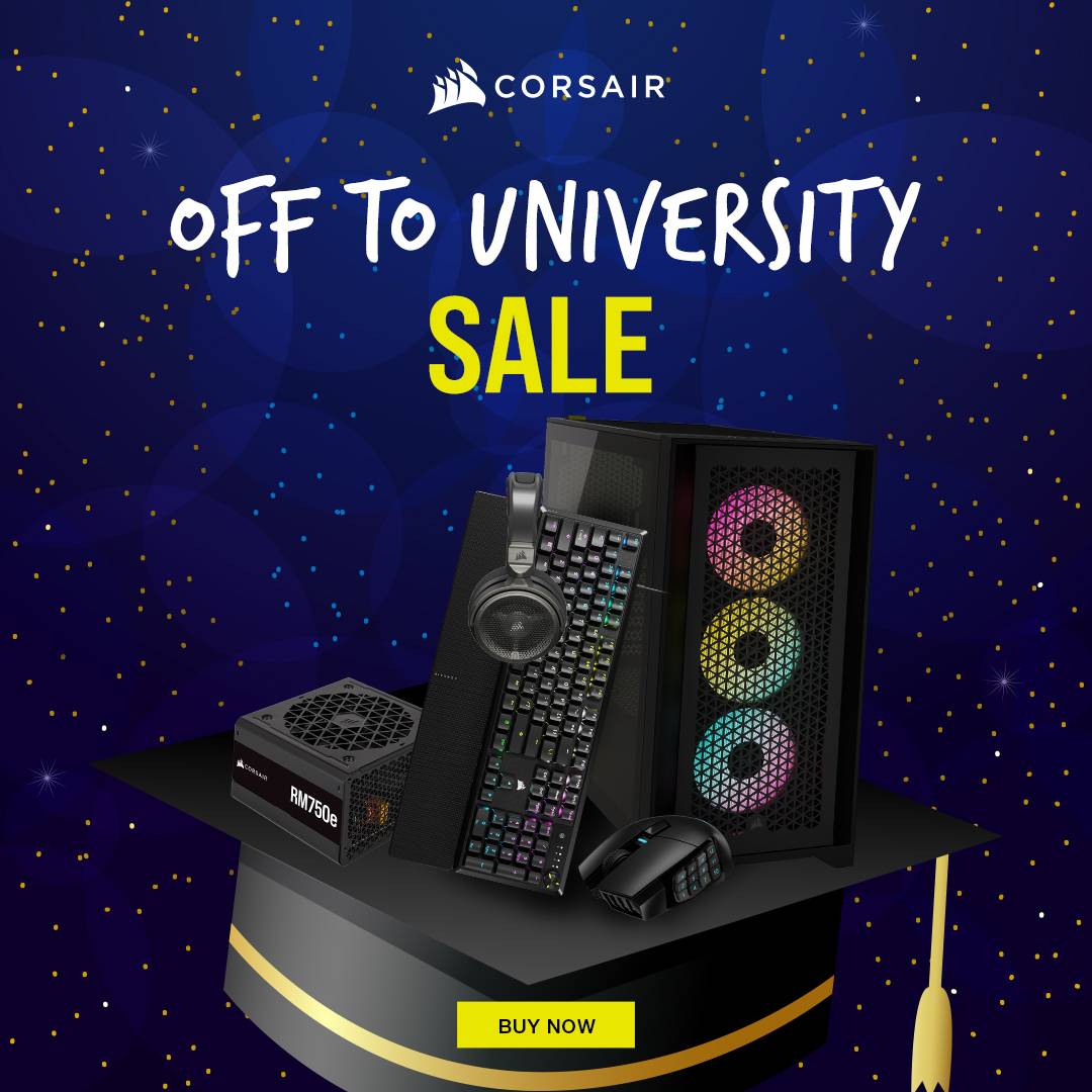 Corsair Back to Uni Sale 2026: PSUs, Cases, AIO Cooling & Fans Deals