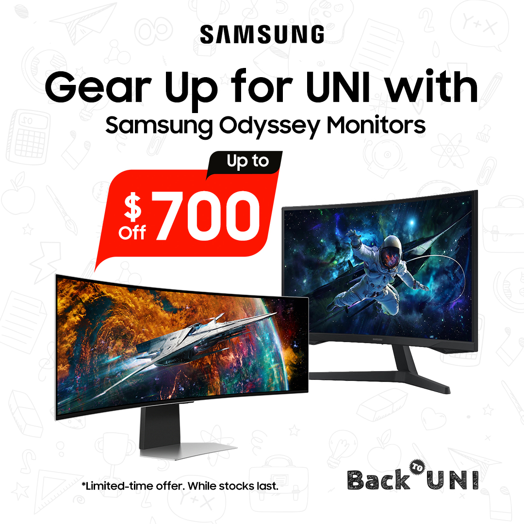 Gear Up for Uni with Samsung Odyssey Monitors