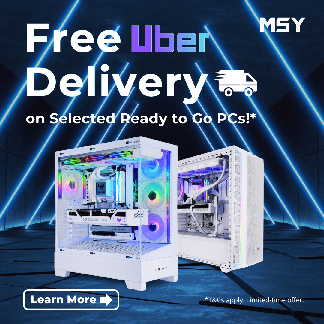 Free 1 -3 Hours Uber Delivery on Selected Ready to Go PCs