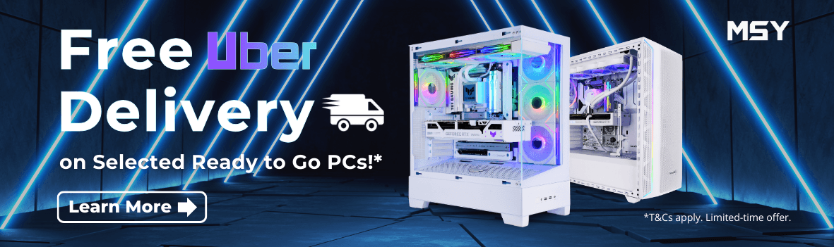 Free 1 -3 Hours Uber Delivery on Selected Ready to Go PCs