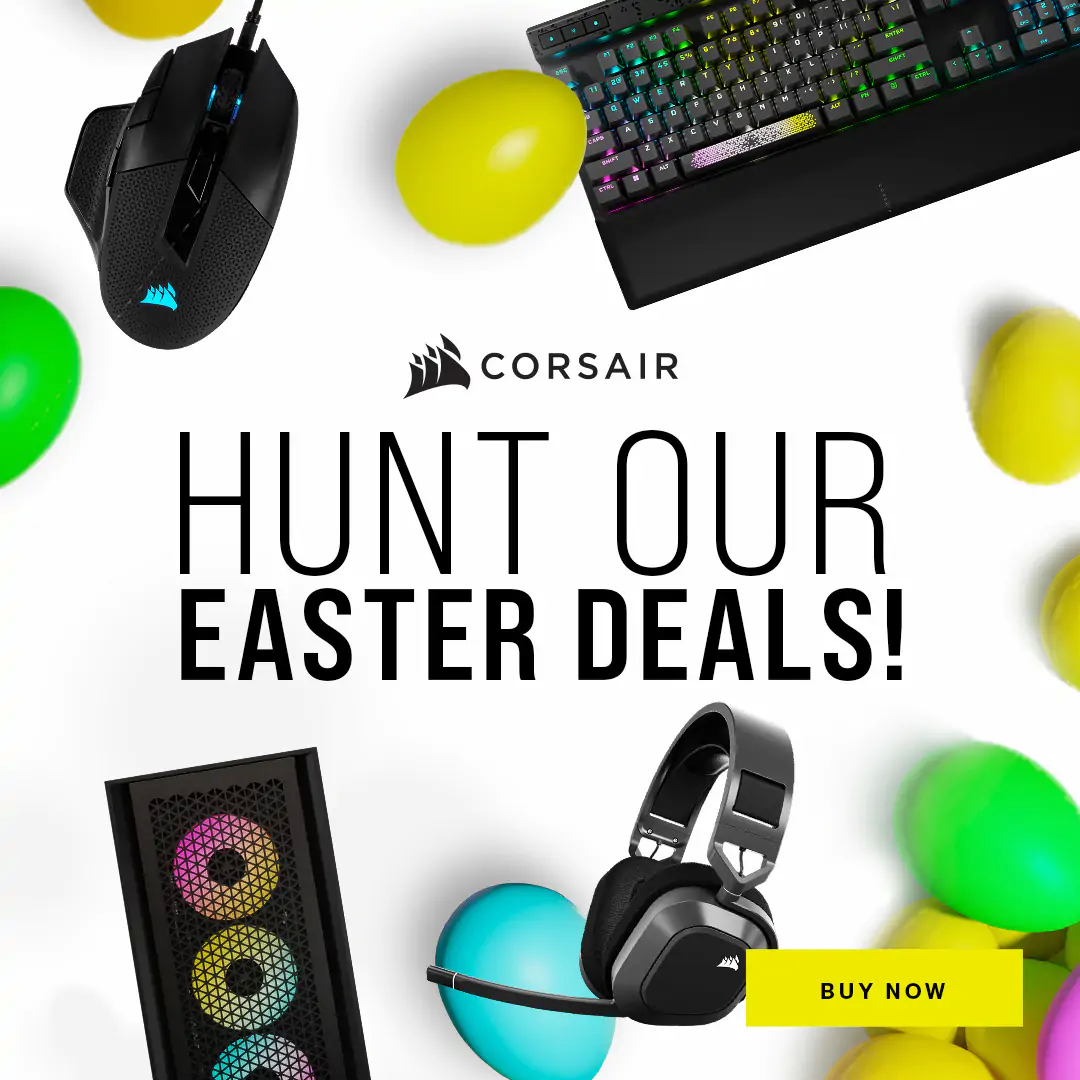Easter Tech Deals: Save Big on Corsair Gaming Gear!