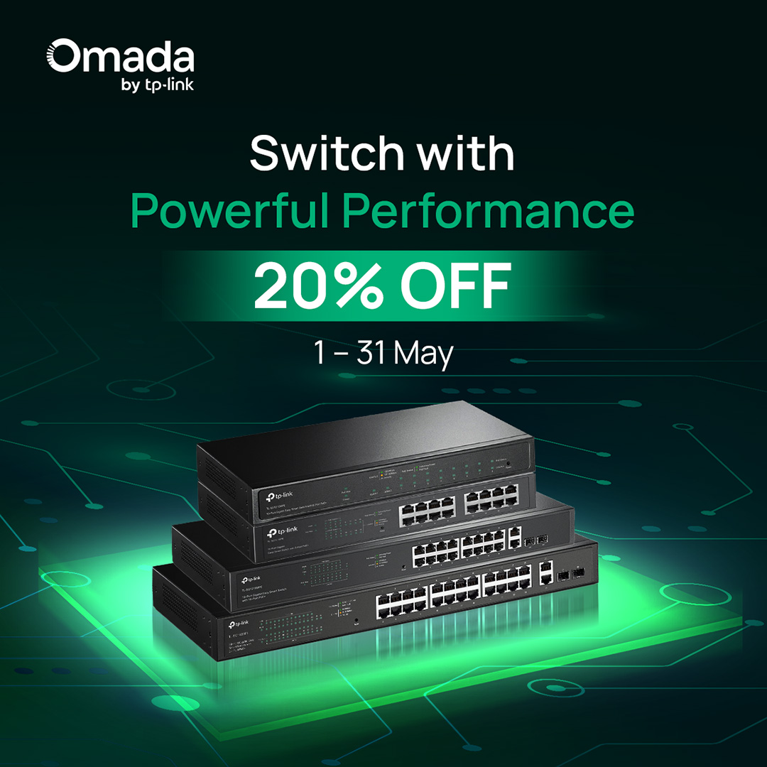 Switch with Powerful Performance | Up to 20% OFF TP-Link Omada Managed Switches 