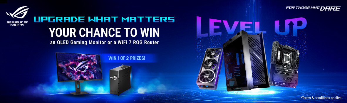 Chance to Win an ROG OLED Monitor or WiFi 7 Router with ASUS