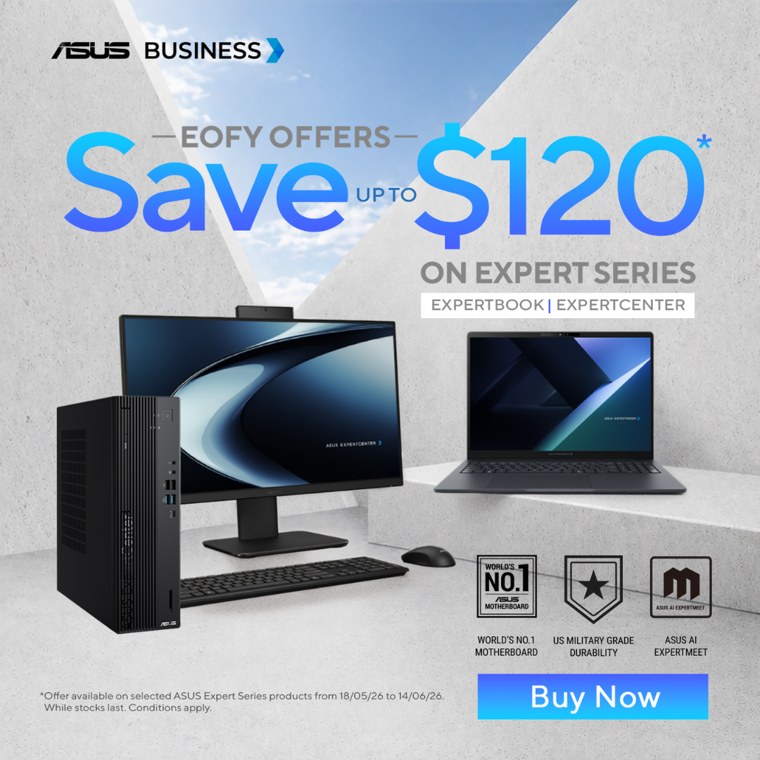 Save Up to $120 on Selected ASUS ExpertBook or ExpertCenter Products