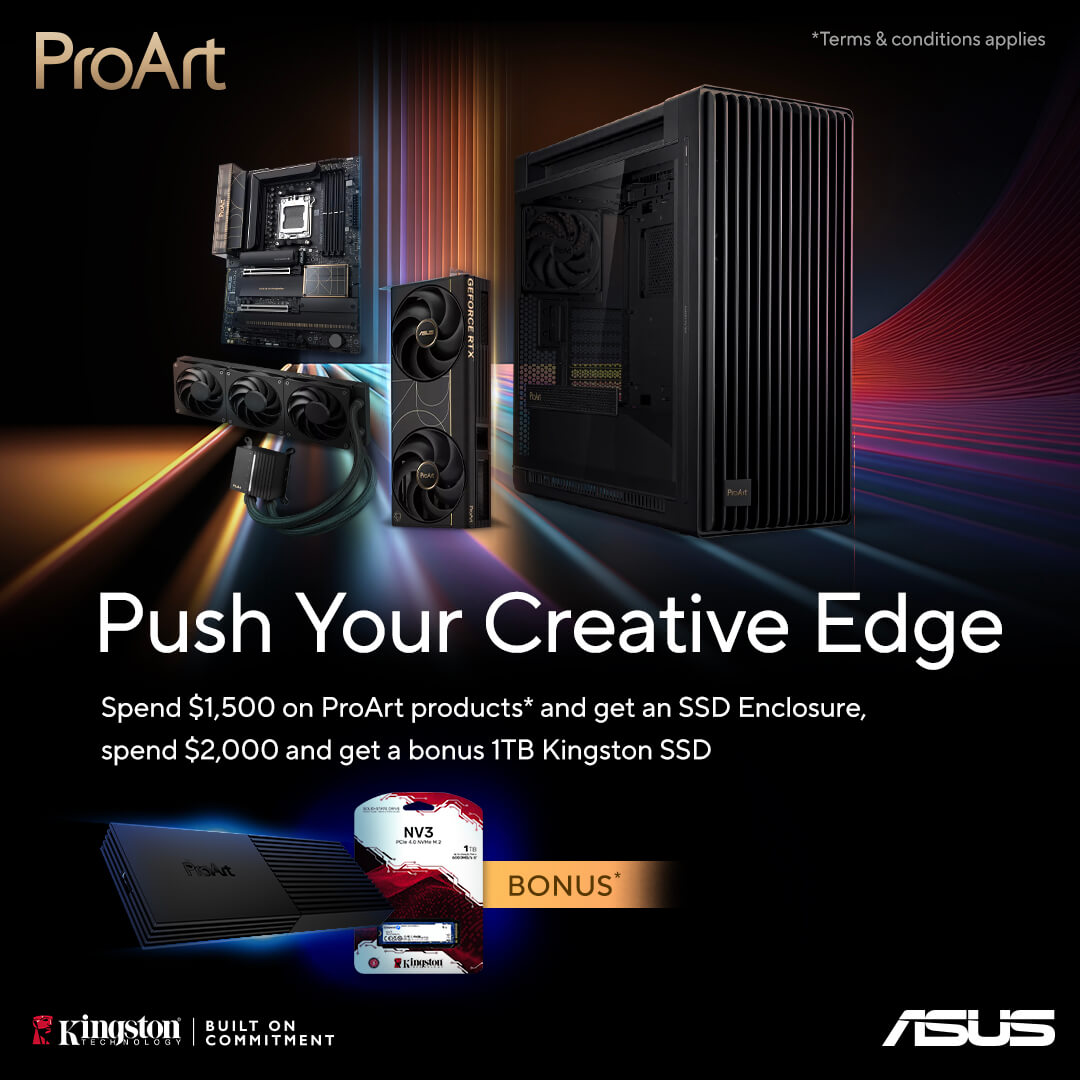 Push Your Creative Edge: Score Up to 1TB Bonus SSD with ASUS ProArt