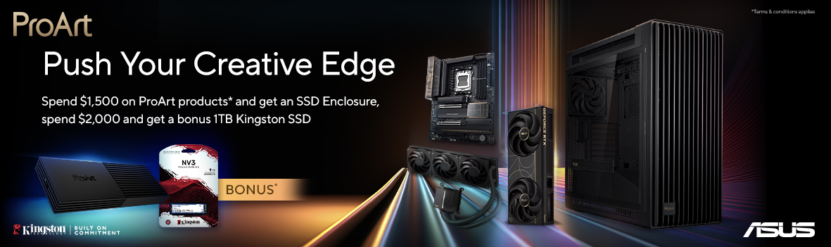 Push Your Creative Edge: Score Up to 1TB Bonus SSD with ASUS ProArt