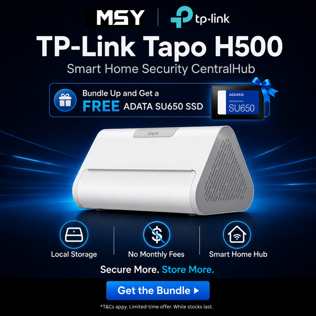 TP-Link Tapo H500 CentralHub Bundle with Free ADATA SU650 SSD