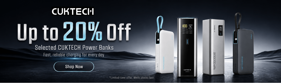 CUKTECH EOFY Sale – Up to 20% Off Power Banks