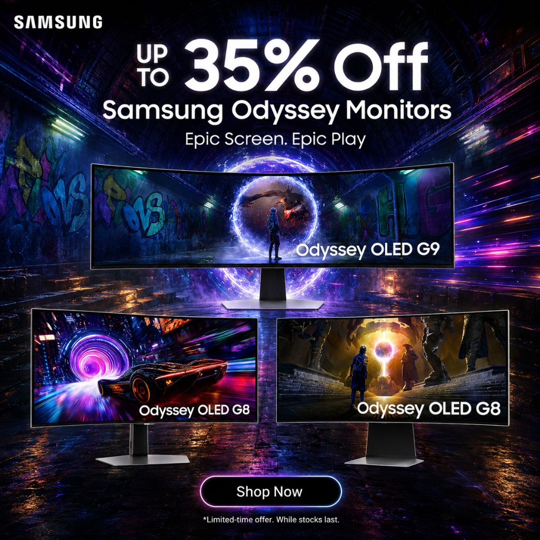 Unleash Epic Play with Samsung Odyssey Series | Up to 35% Off