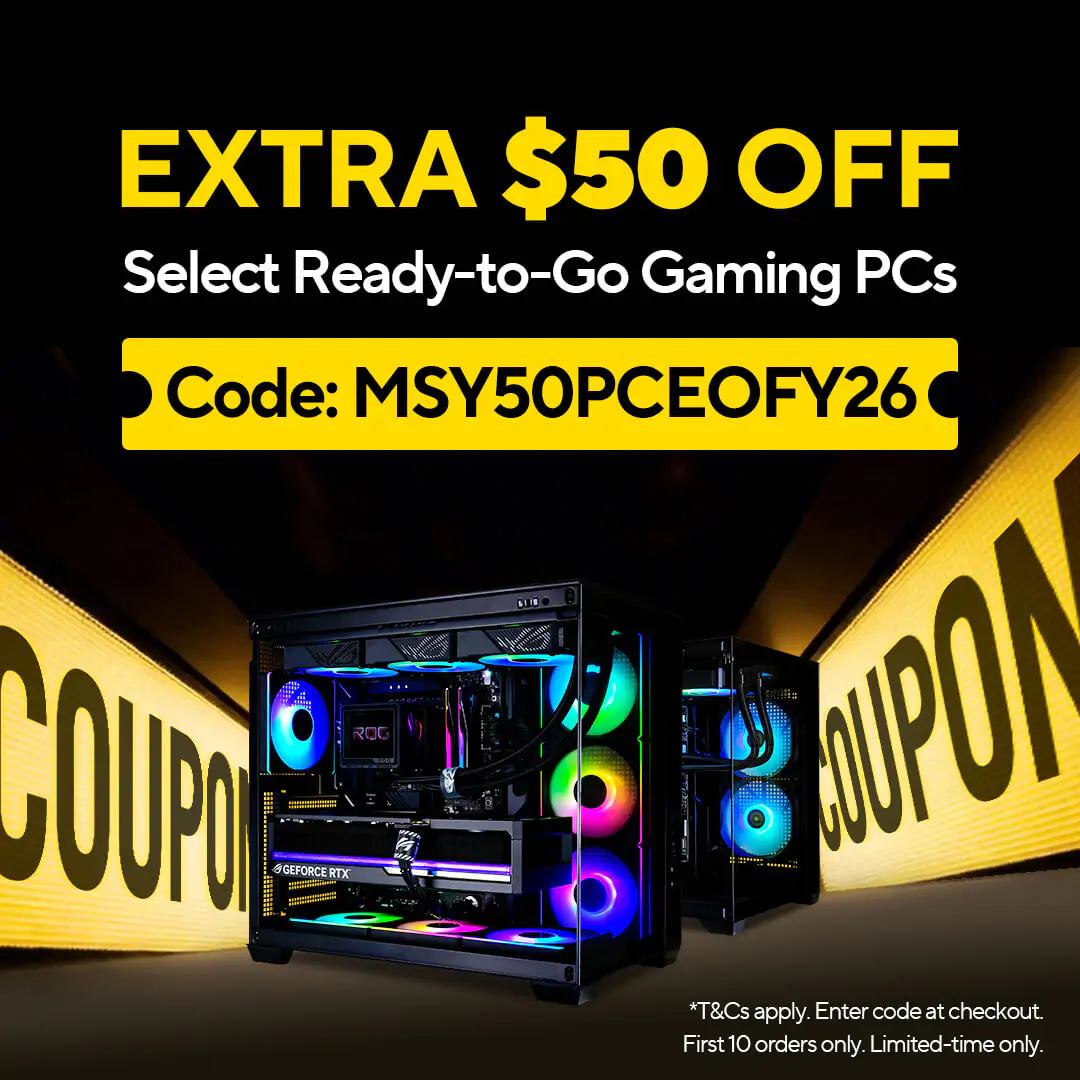 Extra $50 Off Select Gaming PCs
